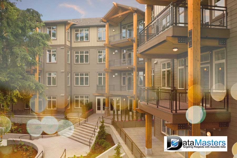 Apartment database and mailing lists page by Datamasters Direct